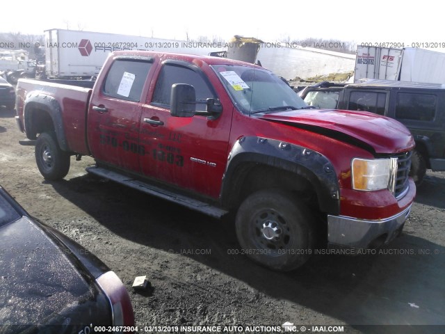 1GT4K0BG4AF100199 - 2010 GMC SIERRA K2500 SLE RED photo 1