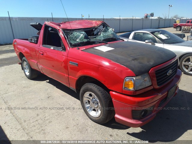 1FTYR10UX6PA05112 - 2006 FORD RANGER RED photo 1