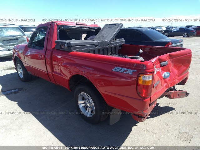 1FTYR10UX6PA05112 - 2006 FORD RANGER RED photo 3