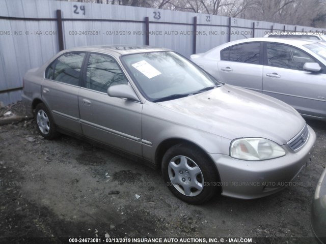 1HGEJ8649YL029360 - 2000 HONDA CIVIC EX BROWN photo 1