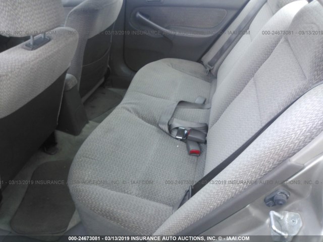 1HGEJ8649YL029360 - 2000 HONDA CIVIC EX BROWN photo 8