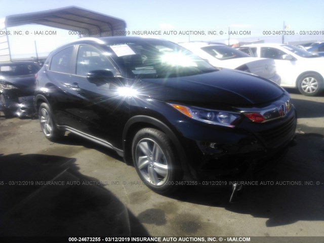 3CZRU5H71KM703739 - 2019 HONDA HR-V EXL BLACK photo 1