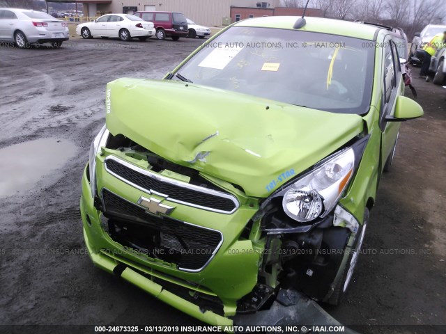 KL8CD6S95FC805315 - 2015 CHEVROLET SPARK 1LT GREEN photo 6