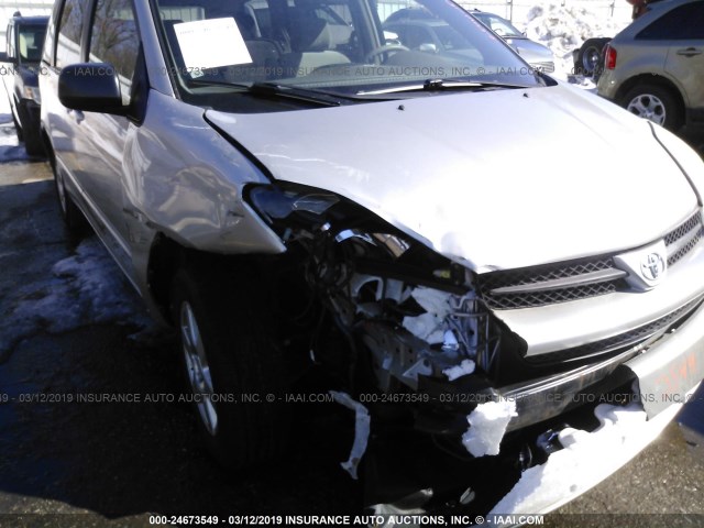 5TDZA23C15S231077 - 2005 TOYOTA SIENNA CE/LE SILVER photo 6