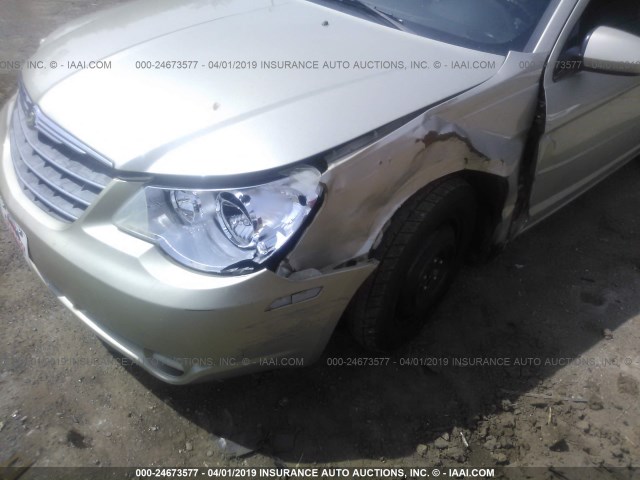 1C3CC5FD7AN133455 - 2010 CHRYSLER SEBRING LIMITED GOLD photo 6