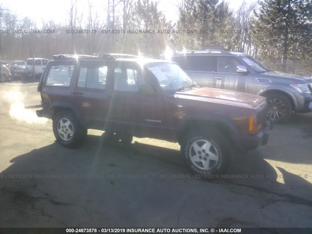 1J4FF28P7YL247459 - 2000 JEEP CHEROKEE SE PURPLE photo 1