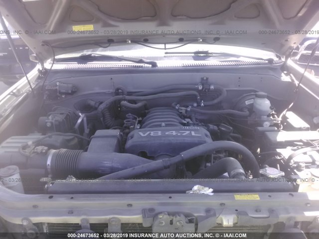 5TDZT38A16S274620 - 2006 TOYOTA SEQUOIA LIMITED TAN photo 10