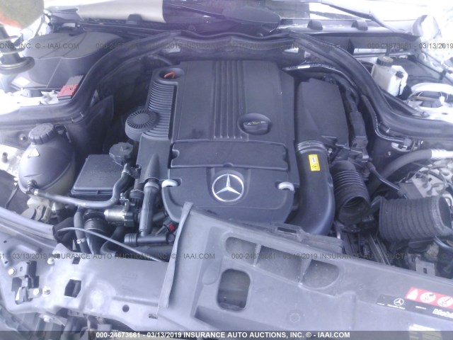 WDDGF4HB4DA791780 - 2013 MERCEDES-BENZ C 250 WHITE photo 10