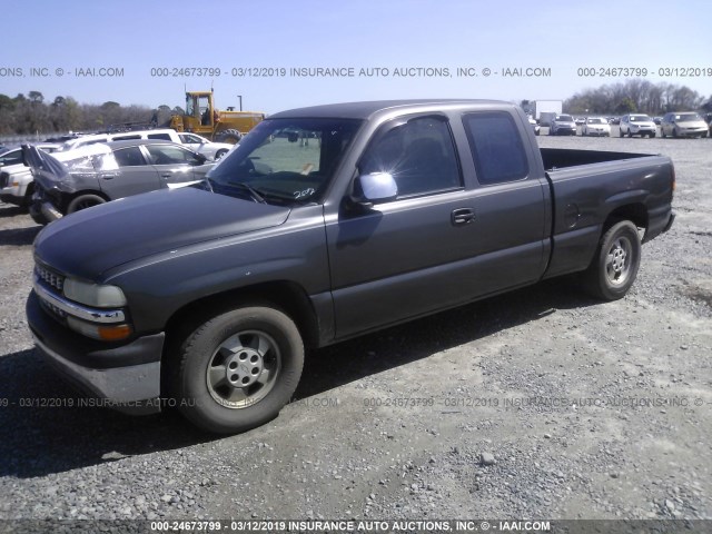 2GCEC19V111247552 - 2001 CHEVROLET SILVERADO C1500 GRAY photo 2