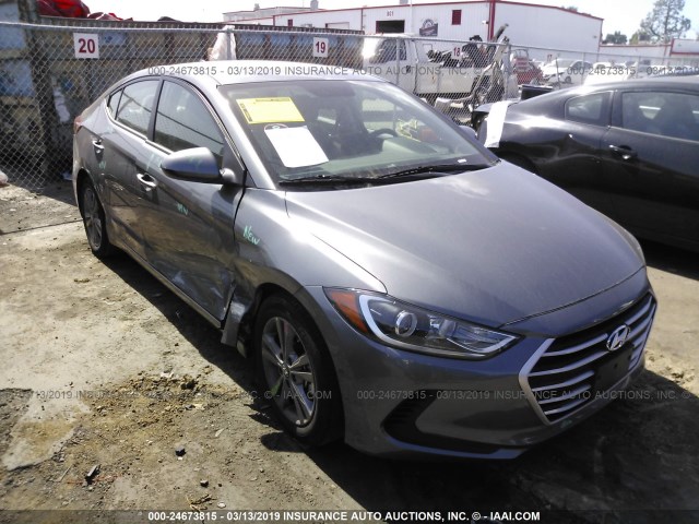 5NPD84LF0JH348662 - 2018 HYUNDAI ELANTRA SEL/VALUE/LIMITED GRAY photo 1