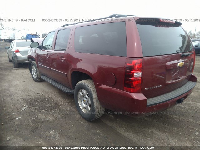 1GNFK26319J105257 - 2009 CHEVROLET SUBURBAN K1500 LT RED photo 3