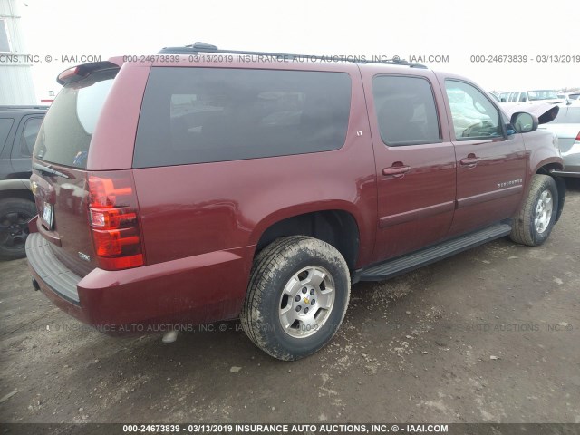 1GNFK26319J105257 - 2009 CHEVROLET SUBURBAN K1500 LT RED photo 4