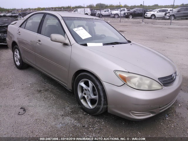 4T1BE32K83U659561 - 2003 TOYOTA CAMRY LE/XLE/SE GOLD photo 1