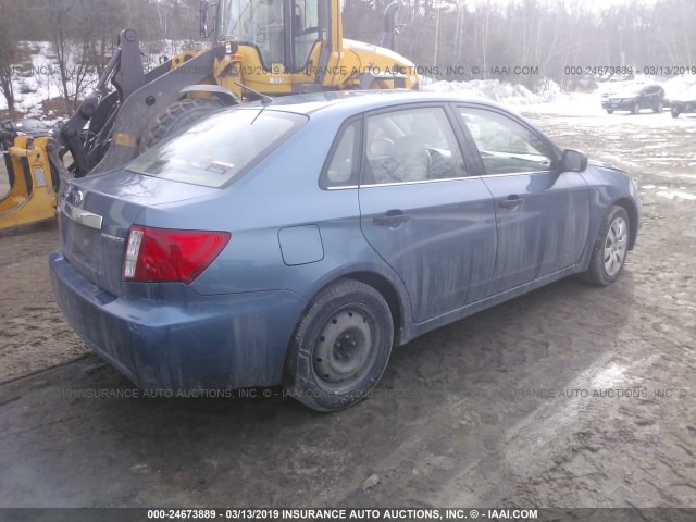 JF1GE61628G528881 - 2008 SUBARU IMPREZA 2.5I BLUE photo 4