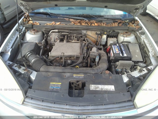 1G1ZT54884F169948 - 2004 CHEVROLET MALIBU LS SILVER photo 10