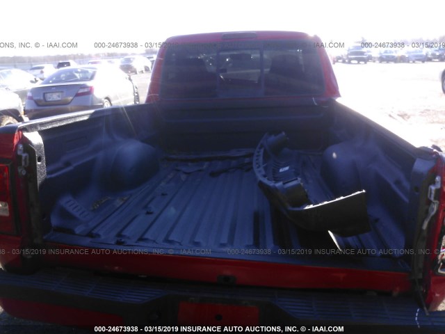 1FTYR10D89PA03654 - 2009 FORD RANGER RED photo 8