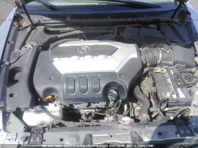 JH4KB26639C001289 - 2009 ACURA RL GRAY photo 10