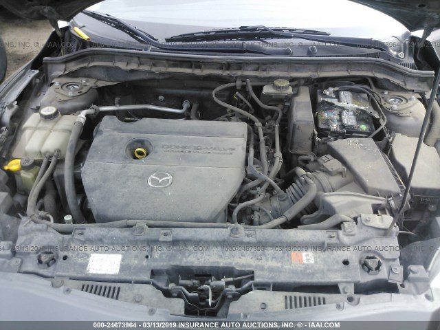 JM1BL1L52C1575986 - 2012 MAZDA 3 S GRAY photo 10