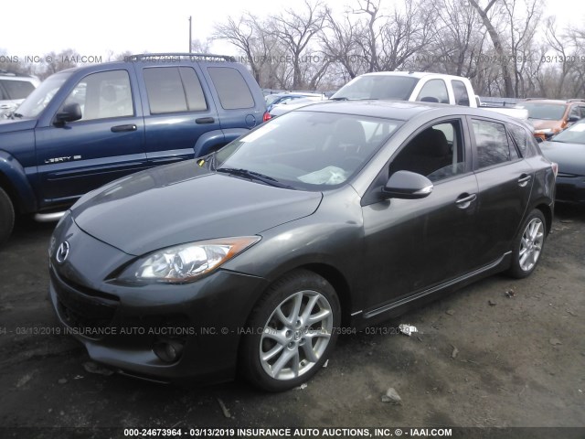 JM1BL1L52C1575986 - 2012 MAZDA 3 S GRAY photo 2