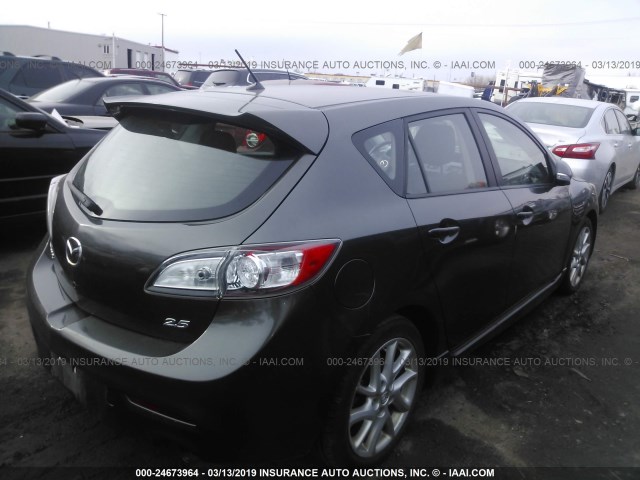 JM1BL1L52C1575986 - 2012 MAZDA 3 S GRAY photo 4