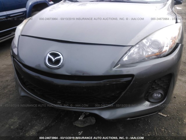 JM1BL1L52C1575986 - 2012 MAZDA 3 S GRAY photo 6