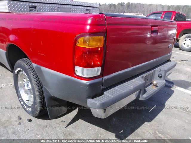 1FTYR10C9WUB48660 - 1998 FORD RANGER RED photo 6
