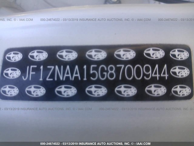 JF1ZNAA15G8700944 - 2016 TOYOTA SCION FR-S WHITE photo 9