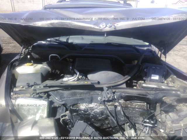 1J8HH48N16C176039 - 2006 JEEP COMMANDER GOLD photo 10