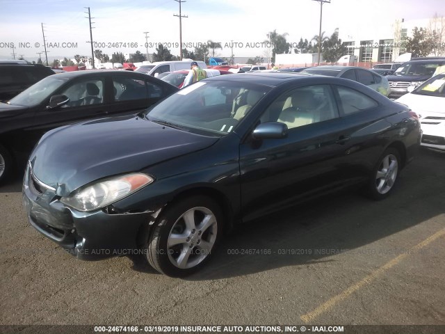 4T1CA30P06U104980 - 2006 TOYOTA CAMRY SOLARA SE/SLE BLUE photo 2