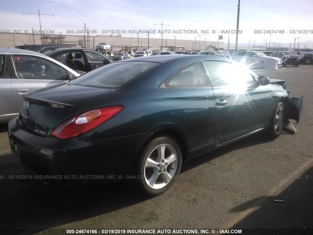 4T1CA30P06U104980 - 2006 TOYOTA CAMRY SOLARA SE/SLE BLUE photo 4