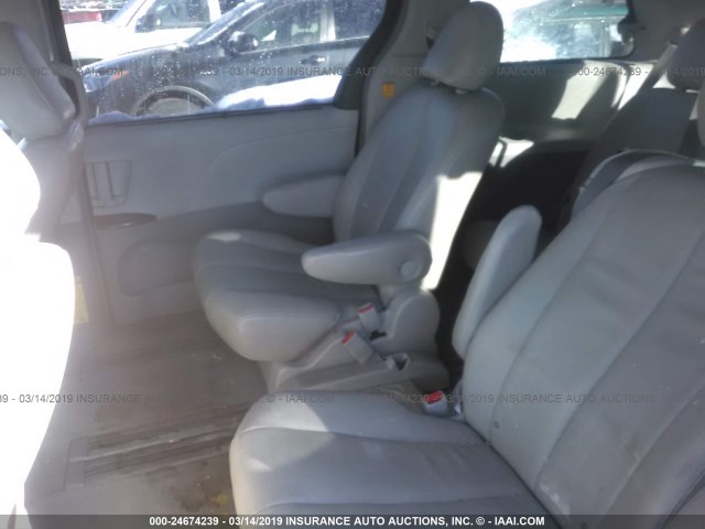 5TDKK3DC2BS105700 - 2011 TOYOTA SIENNA LE BLUE photo 8