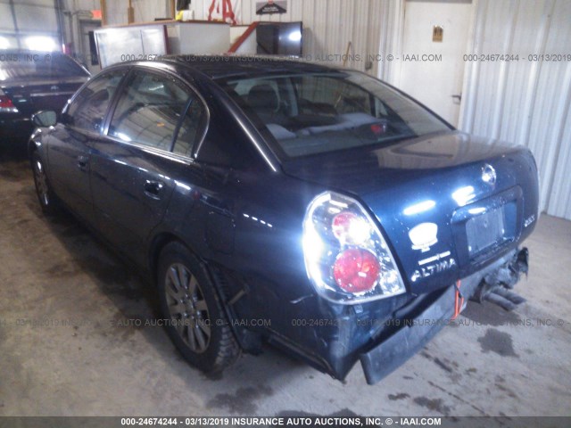 1N4AL11D35C241128 - 2005 NISSAN ALTIMA S/SL BLUE photo 3