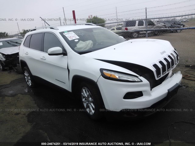 1C4PJLCB9HD221823 - 2017 JEEP CHEROKEE LATITUDE WHITE photo 1