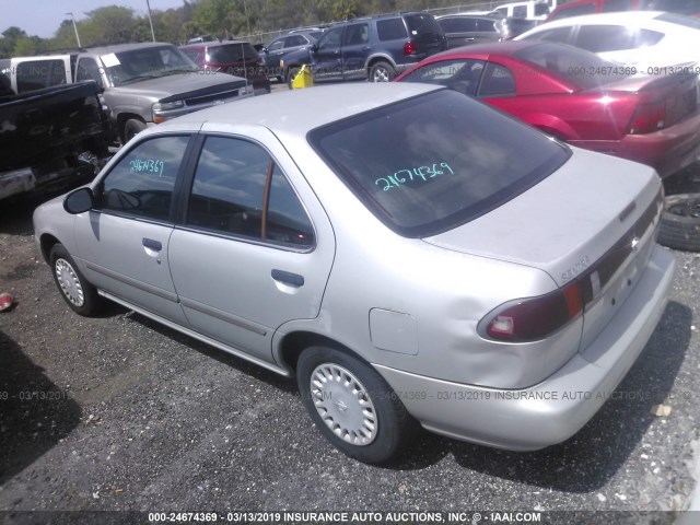 3N1AB41D3VL009053 - 1997 NISSAN SENTRA XE/GXE SILVER photo 3