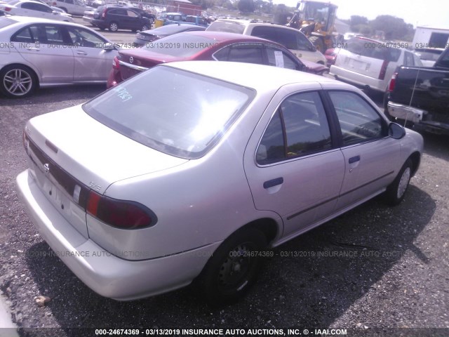 3N1AB41D3VL009053 - 1997 NISSAN SENTRA XE/GXE SILVER photo 4