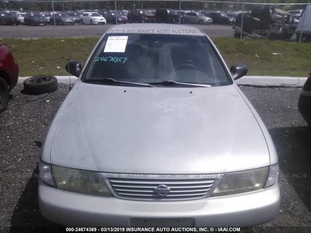 3N1AB41D3VL009053 - 1997 NISSAN SENTRA XE/GXE SILVER photo 6