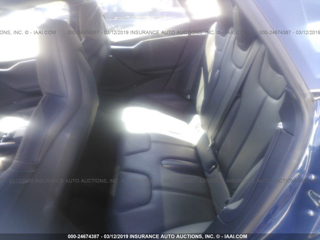 5YJSA1E18GF156960 - 2016 TESLA MODEL S Մուգ կապույտ լուսանկար 8