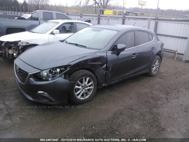 3MZBM1L76EM111746 - 2014 MAZDA 3 TOURING GRAY photo 2