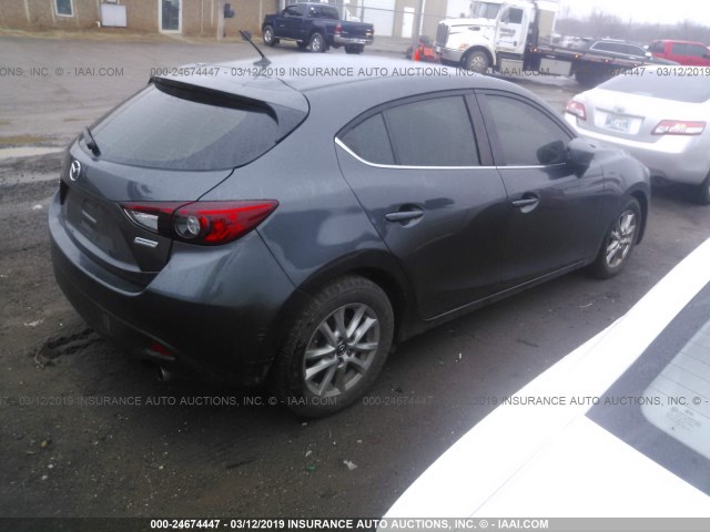 3MZBM1L76EM111746 - 2014 MAZDA 3 TOURING GRAY photo 4