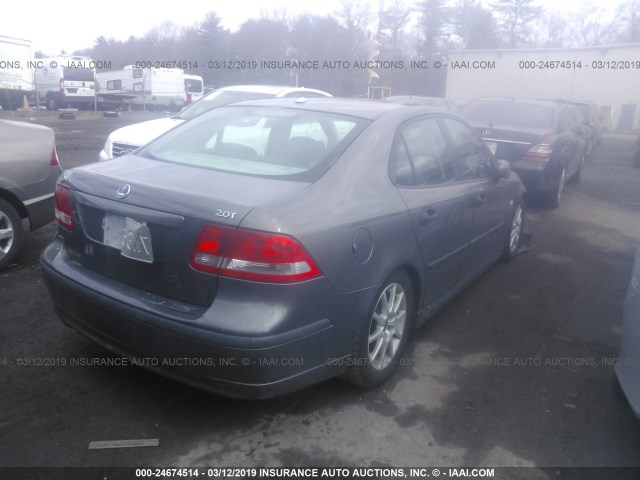 YS3FD49YX51054933 - 2005 SAAB 9-3 ARC GRAY photo 4