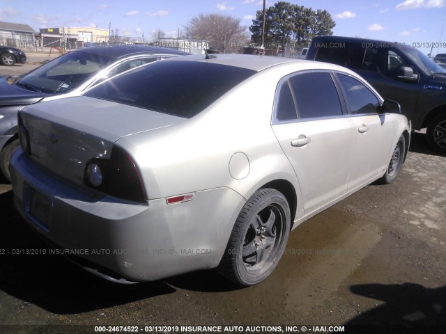 1G1ZG57B19F206339 - 2009 CHEVROLET MALIBU LS GOLD photo 4