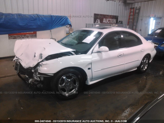 1MEFM53S3XG648649 - 1999 MERCURY SABLE LS WHITE photo 2