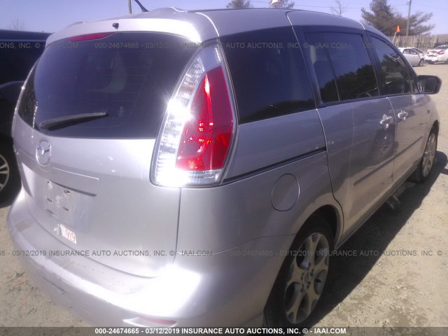 JM1CR29L690346160 - 2009 MAZDA 5 SILVER photo 4