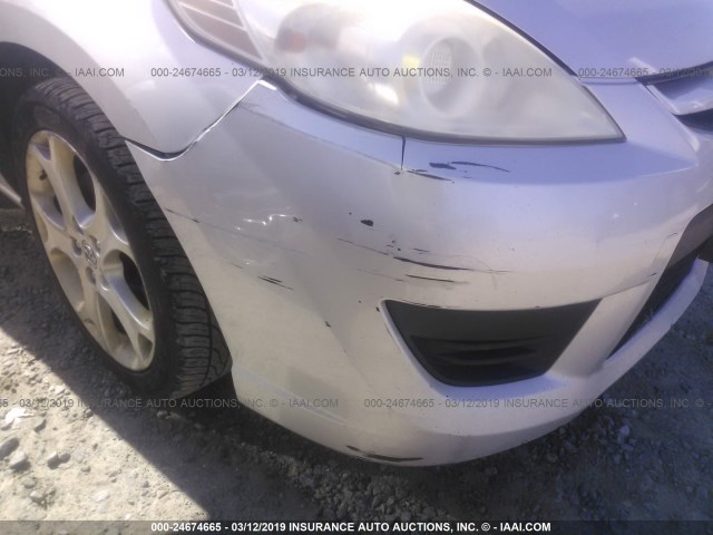 JM1CR29L690346160 - 2009 MAZDA 5 SILVER photo 6