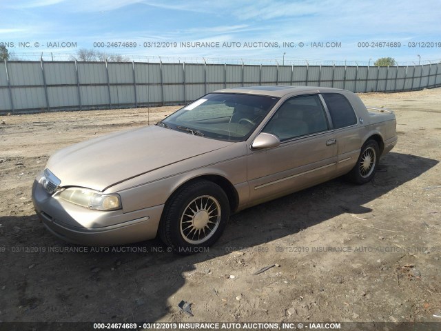 1MELM62W0VH632400 - 1997 MERCURY COUGAR XR7/30TH ANNIVERSARY GOLD photo 2