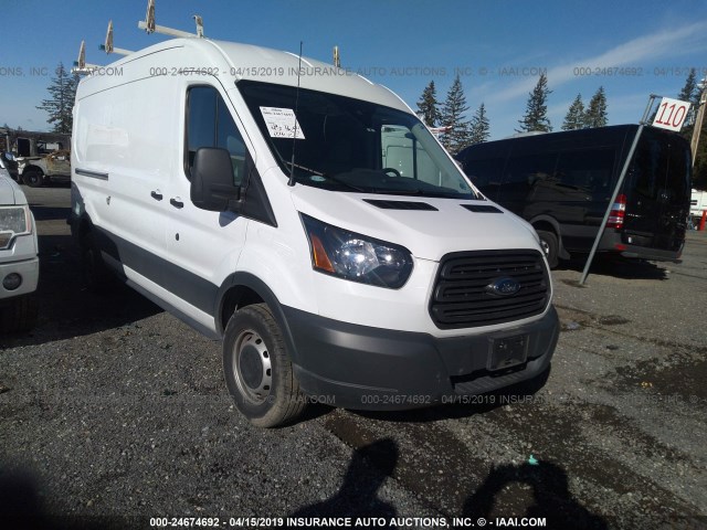 1FTYE2CM0JKA37554 - 2018 FORD TRANSIT T-150 WHITE photo 1