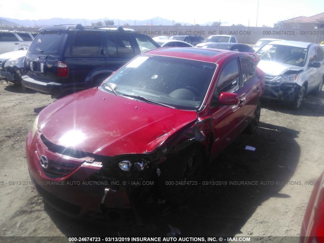 JM1BK323161401586 - 2006 MAZDA 3 S RED photo 2