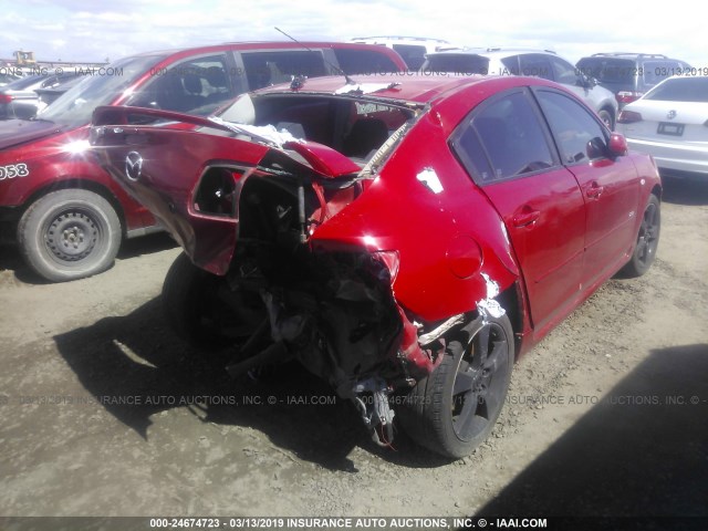 JM1BK323161401586 - 2006 MAZDA 3 S RED photo 4