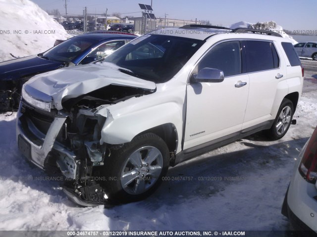 2GKFLWEK3E6223389 - 2014 GMC TERRAIN SLE WHITE photo 2