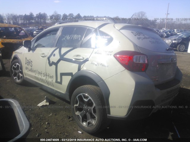 JF2GPAKC8E8293647 - 2014 SUBARU XV CROSSTREK 2.0 LIMITED BEIGE photo 3